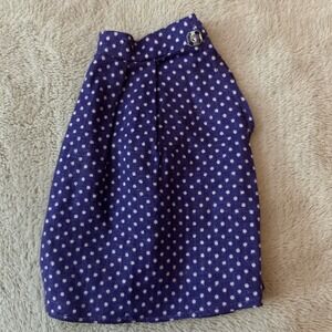 Vintage 1970s Fashion‎ Doll Polka Dot High Waisted Skirt